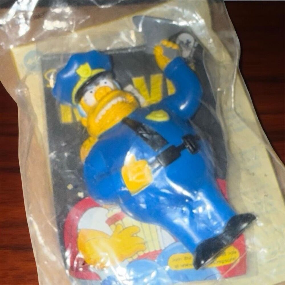 2007 The Simpsons Chief Clancy Wiggins Burger King Kids Meal Toys A5